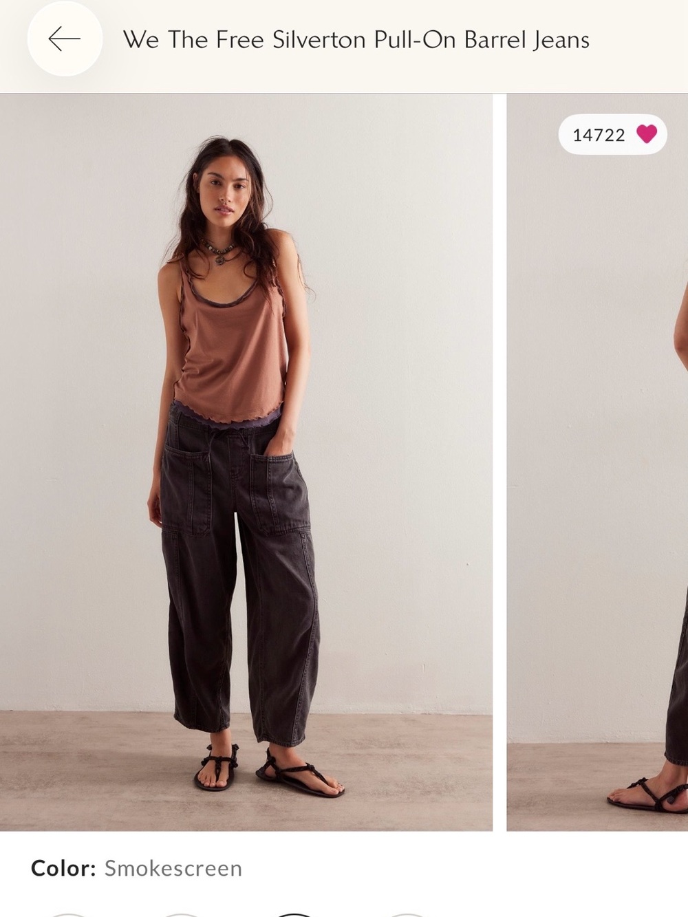 We The Free Smokescreen Wide-Leg Cropped Utility Pants